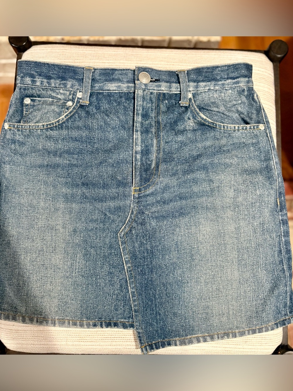 Rag & Bone Miramar denim jean mini skirt size 28